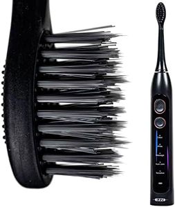 EZZI Sonic Electric Toothbrush | Ultra Soft Tapered Bristles | 60-Day Rechargeable Battery | 42,000 Vibrations/Min | for Adults, Sensitive Teeth, Receding Gum Disease, Whitening, Braces, Travel