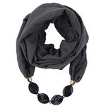 FunAloe Pink Neckerchief Scarf Wrap Pendant Scarfs For Women Infinity Scarves Magnetic Necklace Fasteners Womens Scarf Lightweight Cotton Scarf For Women Neck Scarf Scarves Winter