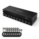 TESmart 8X1 HDMI KVM Switch, 8 Port Rack-mountable KVM Switch, 4K@30Hz USB2.0 KVM Enterprise-Grade, Support EDID Emulator | Auto Scan | Hotkey Switch | IR Remote| RS232 | IP Control (HKS801-EB23)