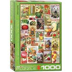 Eurographics 6000-0817 Vegetables Seed Catalogue Collection Puzzle, Various, 48 x 68 cm