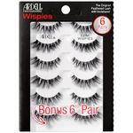 Ardell False Eyelashes Demi Wispies | 6-Pair Multipack | Natural-Looking Wispy Effect | Medium Volume & Length | Comfortable Invisiband | Vegan-Friendly & Cruelty-Free | Pack of 6