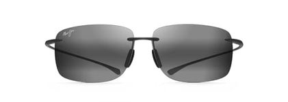 Maui Jim Polarized Rimless Sunglasses, Grey Matte, Large