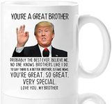 Aurahouse You're A Great Brother Mug, Great Brother Coffee Mug, Birthday Gag Gifts for Brother, Christmas, Father's Day Gifts for Brother, Funny Brother Mug Present Ceramic Cup(White, 11oz)