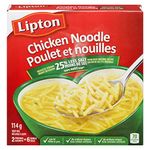 Lipton Dry Soup Mix for A Delicious Chicken Soup Chicken Noodle 25% Less Sodium Low Fat and No Artificial Flavours 114 g 24-Count