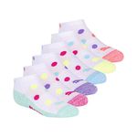 PUMA Kids' 6 Pack Low Cut Socks, Bright Combo, 9-11