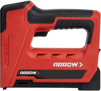 Arrow ET501C Cordless 5-in-1 Professional Staple and Nail Gun, Battery Powered Wire Stapler, Brad and Pin Nailer for Upholstery, Framing, Roofing, Crafts, Fencing, Cable