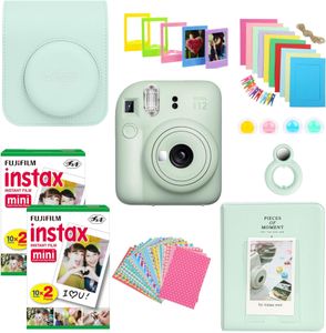 Fujifilm Instax Mini 12 Instant Camera Bundle – Mint Green