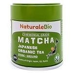 Matcha Green Tea Powder - Ceremonial Grade - Organic Matcha, 30g Tin - Matcha Tea Powder For Japanese Tea Ceremony - Japanese Tea From Uji, Kyoto - Matcha Powder Free From Added Sugars & Preservatives