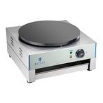 Royal Catering - RCEC-3000-R - Crepes Maker - 3000 Watt - Stainless Steel - Batter Distributor Included