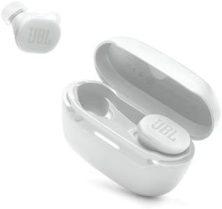 JBL Endurance Race 2 - Waterproof (IP68) Sports True Wireless Earbuds with 4 mics for Crisp, Clear Calls, Pure Bass Sound, 48Hrs of Playback, Plus Speed Charging & Active Noise Cancelling (White)