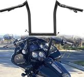 TIGERSGATE Black Pre-wired 12" Rise Road Glide Meathook Monkey Bars 1 1/4" Ape Hanger Handlebars for 2016-up Harley Road Glide