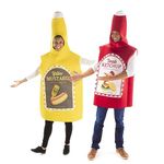 Ketchup and Mustard Couple's Costumes - Adult Funny Food Halloween Costume