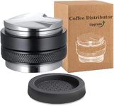 Sesama Coffee Distributor & Tamper Dual Head Coffee Leveler Fits for 54mm Breville Portafilter,Professional Espresso Hand Tampers (53mm)