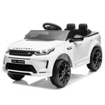 CoolGrows Ride on Car, Electric Cars for Kids, 2 Seat with Remote Control, LED Lights, Music, 3 Speed Modes Smooth Start for 3-6 Years Old, Max Weight 25KG - White