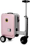 Airwheel SE3S Smart Riding Luggage Electric Suitcase Scooter with Removable Battery (pink)