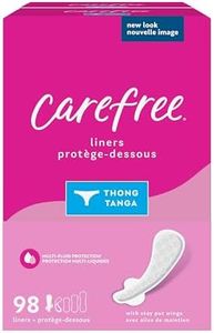 Carefree Original Thong Panty Liner, Comfortable Protection Designed for Thong Underwear, Regular, 98 Count