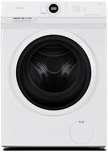Midea MF10EW70BA Freestanding Washing Machine,7kg Load，1400 RPM,Quick Wash,Steam Care,Add Garment,BLDC Motor,White