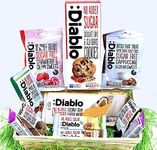 Diablo Diabetic 0 Sugar Hamper Box Sweets Cake Cookies Bar Bars Present Set Snack Sweet Basket