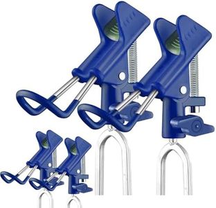 E-jades Fishing Rod Holders for Bank Fishing, Fishing Pole Holders for Ground 360 Adjustable, Bank Rod Rack Stand, Fish Pole Holder for Beach, Gifts for Men Birthday-4 Pack