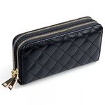 Gottowin Women Leather Long Wallet iPhone 6 Plus Clutch Handbag Organizer Card Holder