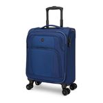 SWISSGEAR Altitude Collection Carry-On Luggage — Small Lightweight Suitcase with 8 Wheels, TSA Locks, and Durable Shell — Navy Blue, 19-inch