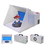 AW Portable Airbrush Paint Spray Booth Kit Pro Paint Set with Turn Table Powerful Fan for Painting Art Toy Model Parts Cakes Hobby