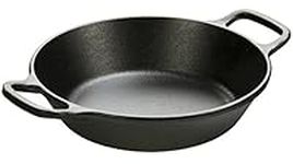 Lodge 20cm / 8inch Round, Double Handle Cast Iron Pan/Skillet, Black, 27.94 x 20.96 x 5.38 cm