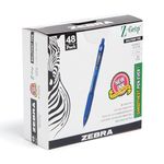 Zebra Pen Z-Grip Retractable Pen, 48-Pack, Blue (22248)