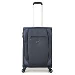 Delsey Paris Rami Polyester 55 Cm 4 Double Wheels Anthracite Soft Speed_Wheel Suitcase