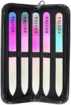 Kovira Glass Nail Files with Case (