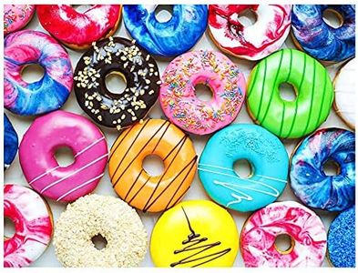 500 Pieces Jigsaw Puzzles Donuts for Adults and Teens and Kids Family Happy Time Gift Idea