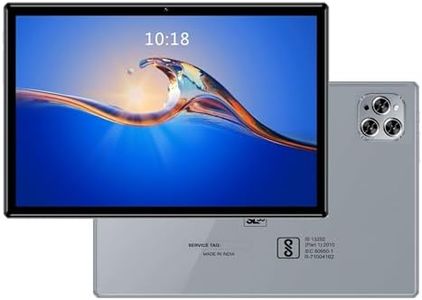DOMO Slate SL39 4G Tablet 10.1 inch, 4GB RAM + 32GB ROM, 4G Connectivity, inbuilt Storage, 1TB Expandable, Dual SIM Slot, Bluetooth Octa Core CPU GPS, (Grey)