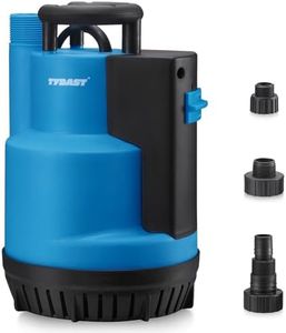 TYDAST Submersible Water Pump 3/4HP 3100GPH, Portable Sump Pump, Utility Water Transfer with 16.4 Ft Cord for Pool Draining, Flood Basement, Garden Pond, Auto/Manual Control by Integrated Float Switch