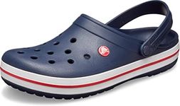 Crocs unisex adult Men's and Women's Crocband Clog, Navy, 8 Women 6 Men US