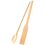 Mr. Woodware Extra Long Cooking Utensils 16 Inch - For Big Stock Pots Commercial Cooking, Cauldron Made From Premium Beechwood High Heat Resistant Suitable For Outdoor, Restaurants, Sturdy