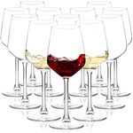 Wine Glasses Set of 12, 12oz Clear 