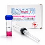 AquaVial PRO500 Professional Rapid Water Test Kit for Total Bacteria, Yeast and Mould - kit of 3 Tests for Biofilm and Legionella Monitoring