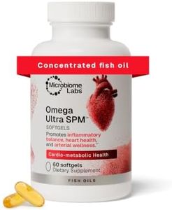 Microbiome Labs MegaMarine Omega 3 Fish Oil Supplements - Gut-Specific EPA DHA Omega 3 Supplement with DPA for Gut Health - Support Immune & Gut Barrier Function (60 Softgels)
