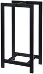 Muddy Hands Heavy Duty Black Metal Log Rack Indoor Home Outdoor Garden Firewood Storage Holder