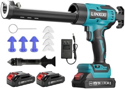 Cordless Caulking Gun for Makita 18V Silicone Sealant Gun with 2pcs Battery