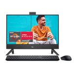 Dell Inspiron 5415 All In One Desktop - 23.8-inch FHD (1920x1080) Touchscreen Display, AMD Ryzen 5-7530U Processor, 16GB DDR4 RAM, 1TB SSD, AMD Radeon Graphics, Windows 11 Home, Onsite Service - Black