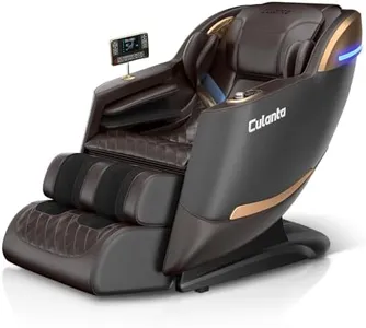 Culanta Massage Chair Full Body, Zero Gravity SL-Track Shiatsu Massage Recliner Chair with Body Scan, Airbags, Foot Rollers, Deep Yoga Stretch, Heating (U1-Brown)