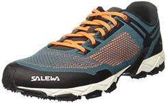 Salewa Men 00-0000061348 MS Lite Train Knitted Trail Running Shoes, Malta/Fluo Orange, 11.5 UK