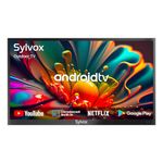 SYLVOX 43" Smart Outdoor TV for Android TV, 4K UHD 1000Nit Brightness Outdoor Television for Partial Sun, IP55 Waterproof Outside TV Share to TV, Voice Assistant, WiFi, 3 HDMI Input (Deck Pro Series)