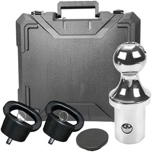 SIRUNTE Gooseneck Ball Hitch Kit for Truck Bed - Suitable for Dodge RAM 2500 3500 2013-2024 Gooseneck Ball & Safety Chain Anchor Kit,Replace the 60618 Puck System 2-5/16" Gooseneck Hitch Kit