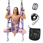 YOGABODY Naturals Yoga Trapeze -Yoga Swing/Sling/Inversion Tool, Purple