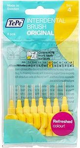 TePe 0.7 mm Size 4 Original Interdental Brush - Pack of 5, Total 40