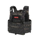 OneTigris GRIFFIN AFPC Airsoft Vest Quick-release Plate Carrier Military Breathable Tactical Vest for Paintball Airsoft Wargame CS, Multicam Black