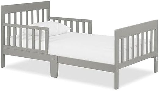 Dream On Me Finn Toddler Bed in Cool Grey, Greenguard Gold and JPMA Certified, Non-Toxic Finish, Made of Sustainable New Zealand Pinewood, Wooden Nursery Furniture