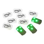 MVP Disc Golf Flat LED Tri-lite Disc Golf Lights (Pack of 10) (Green)